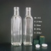 transparence square liquid glass bottle with cover