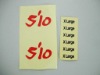 transparency PVC stickers