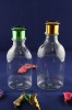 transparent PET plastic cosmetic packing bottles for shampoo