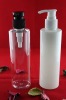 transparent PET plastic cosmetic packing bottles for shampoo