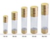 transparent airless cosmetic bottle