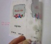 transparent clear plastic PVC label/sticker