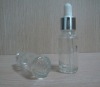 transparent essential oil glass bottle