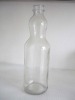 transparent glass bottle