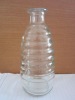 transparent glass bottle