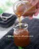 transparent glass fruit jams jar