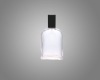 transparent glass perfume bottle