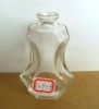 transparent glass perfume bottle