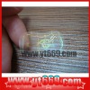 transparent holographic label