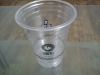 transparent plastic cup