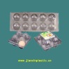 transparent plastic egg tray