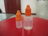 transparent plastic eye drop bottle