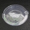 transparent round salad box with lid