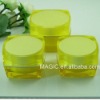 transparent square cosmetic jar