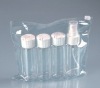 transparent travel sets bottle