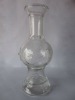 transprent glass vase