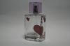 trilateral glass perfume bottle