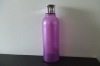 violet cosmetic glass bottles screw cap with shining