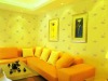 wallpaper in yellow color printing service