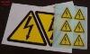 warning adhesive label printing