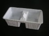 white PP plastic blister  packing box for 2 pcs  cupcake