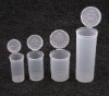 white medicine plastic bottle pill bottle pop vials hinged vial