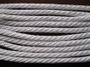 white solid braided rope