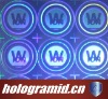 win logo 3D hologram sticker/anti-fake labels