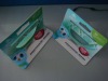 with hole bag packing card printing