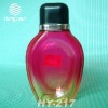 woman glass perfume bottle