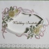 wonderful embossed wedding cards -- W063A