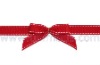wrap bow make of saddle stitched grosgrain ribbon with double-stickers
