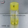 yellow  beautiful glass perfume bottle