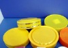 yellow plastic caps