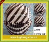 zebra paper baking cups,black and white colour